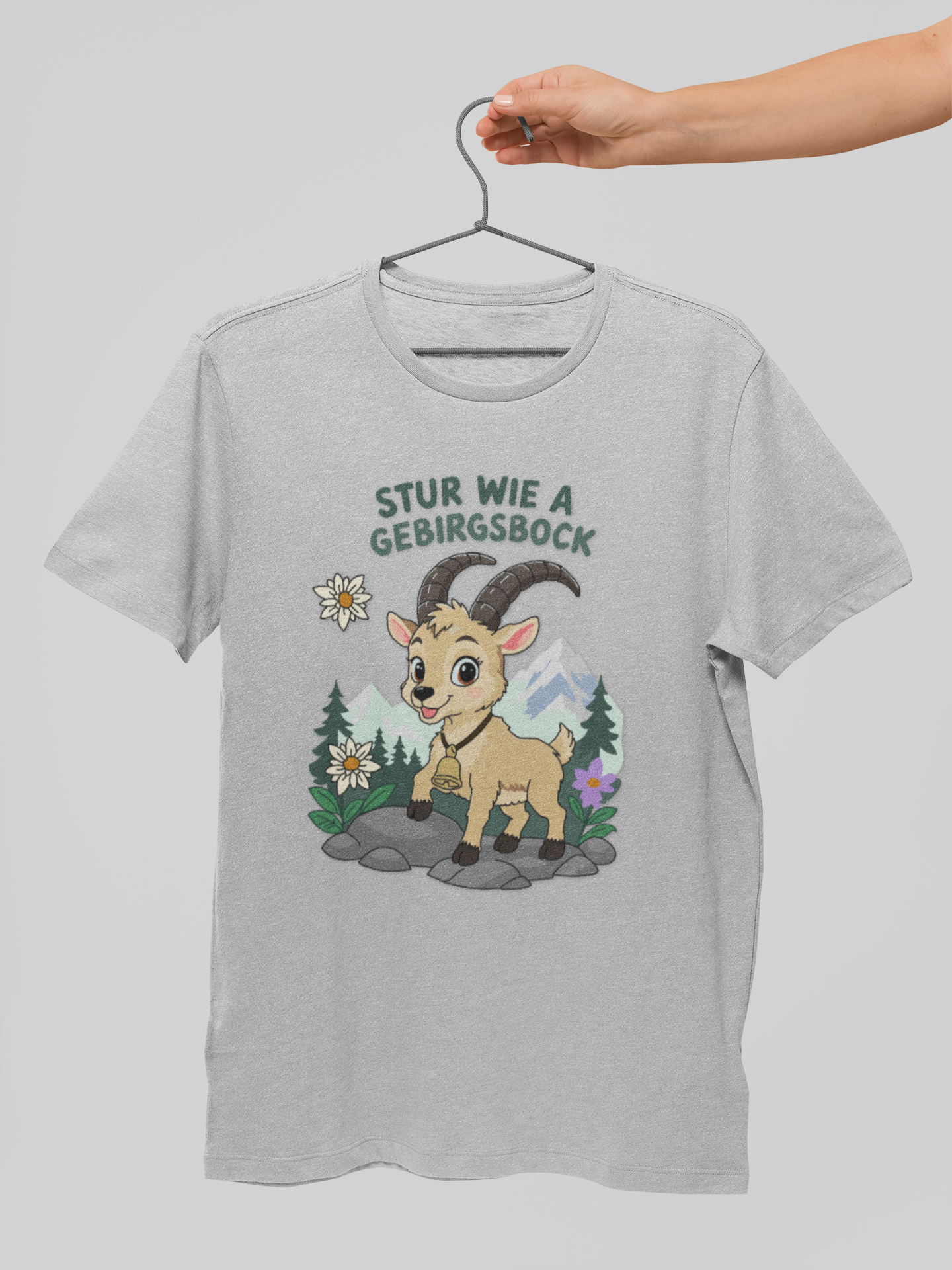 Stur wie a Gebirgsbock | T-Shirt Herren Rundhals | Alpenyx