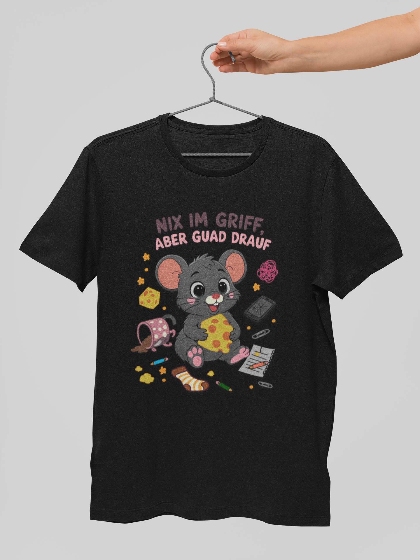Chaosmaus | T-Shirt Herren Rundhals | Alpenyx