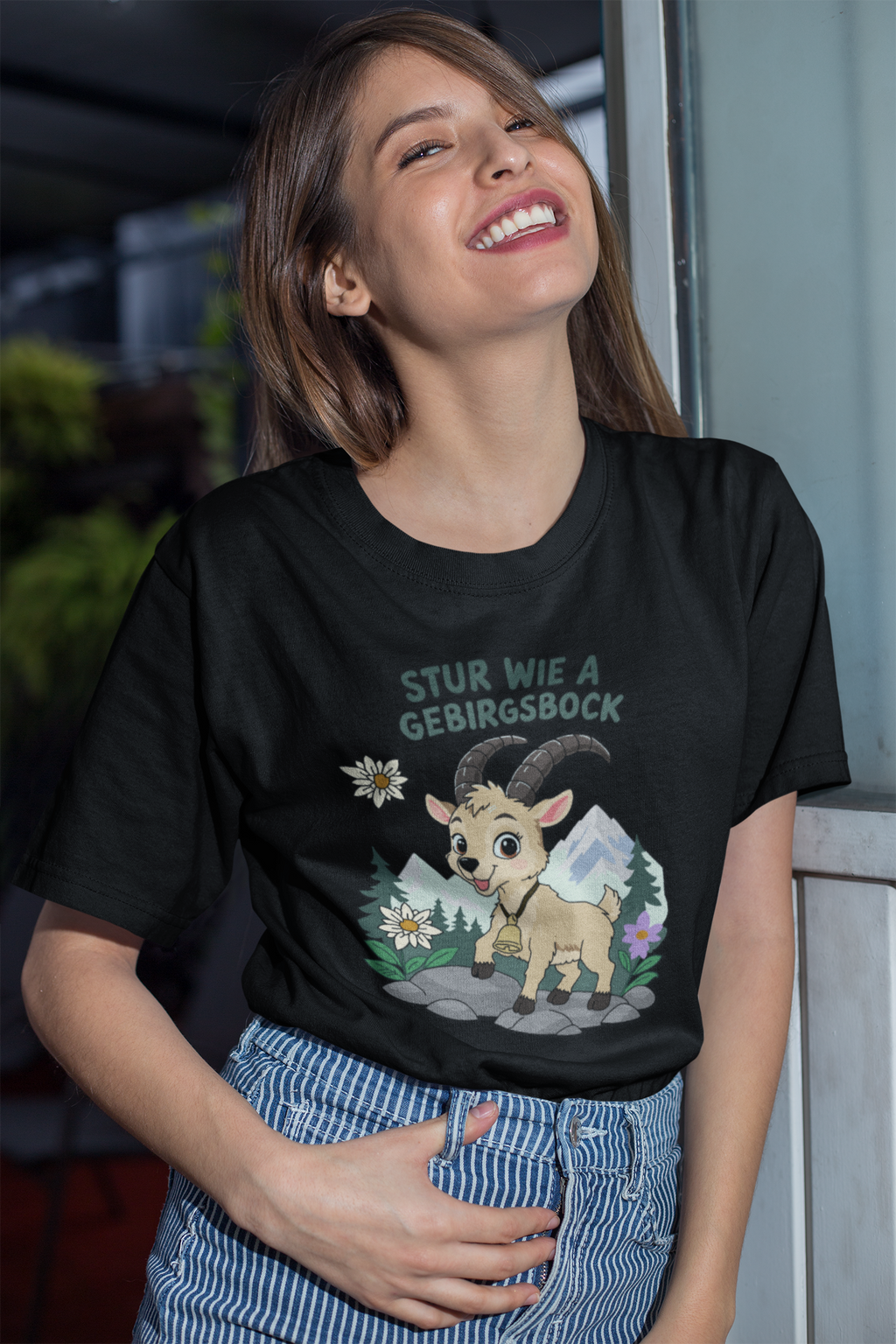 Stur wie a Gebirgsbock | T-Shirt Herren Rundhals | Alpenyx
