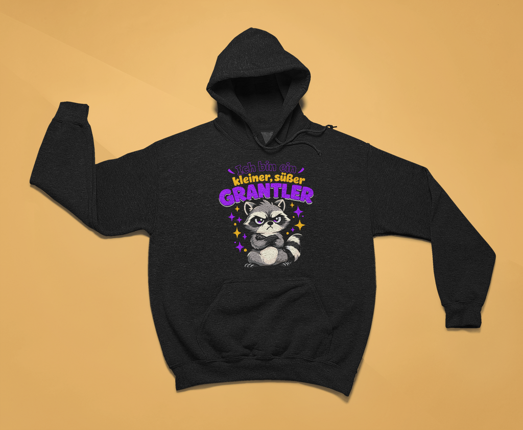 Kleiner, süßer Grantler - Waschbär - Hoodie Herren