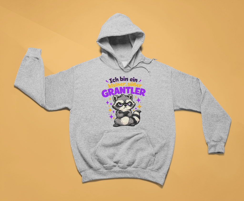 Kleiner, süßer Grantler - Waschbär - Hoodie Herren