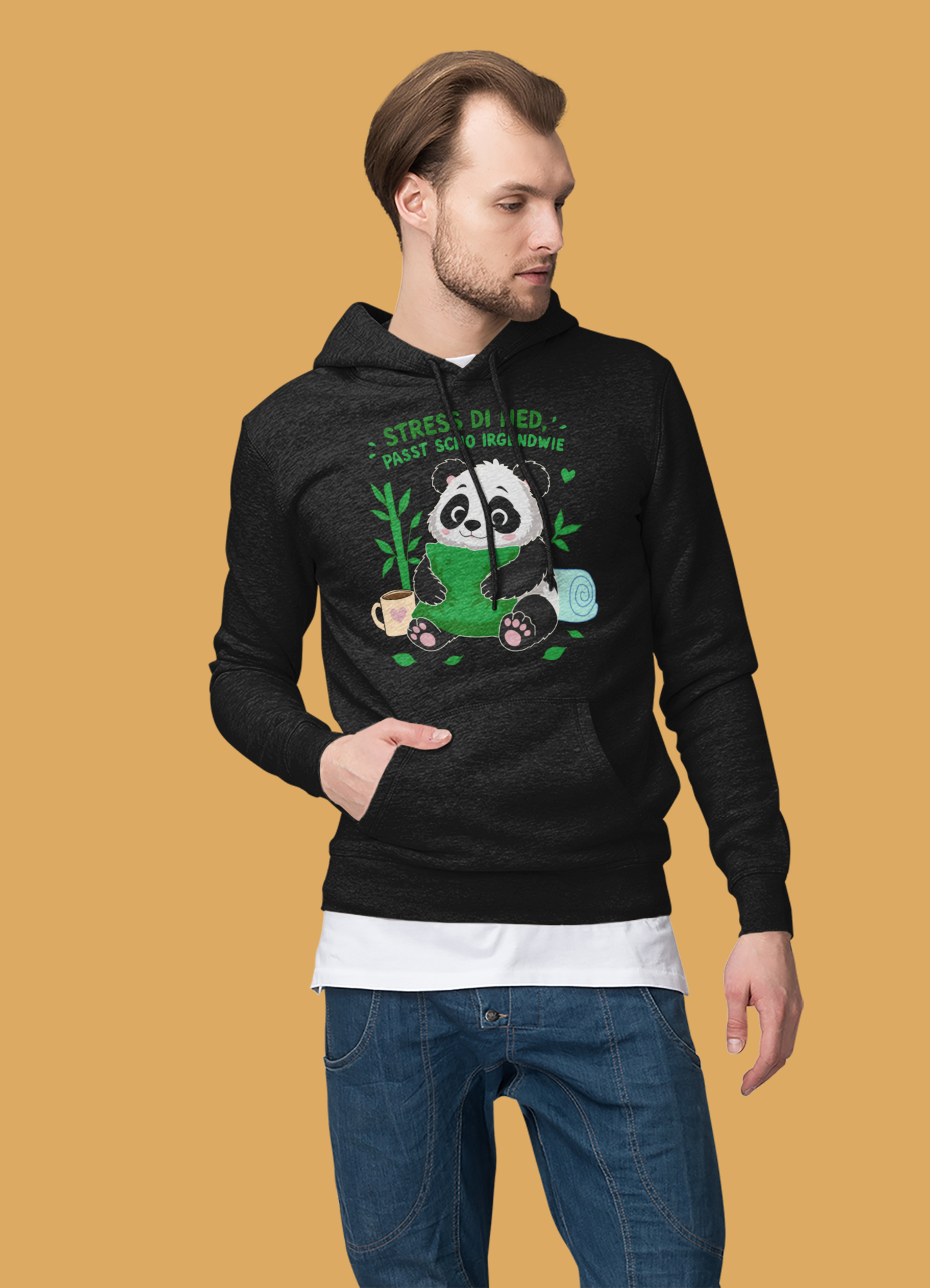 Stress di ned - Panda - Hoodie Herren