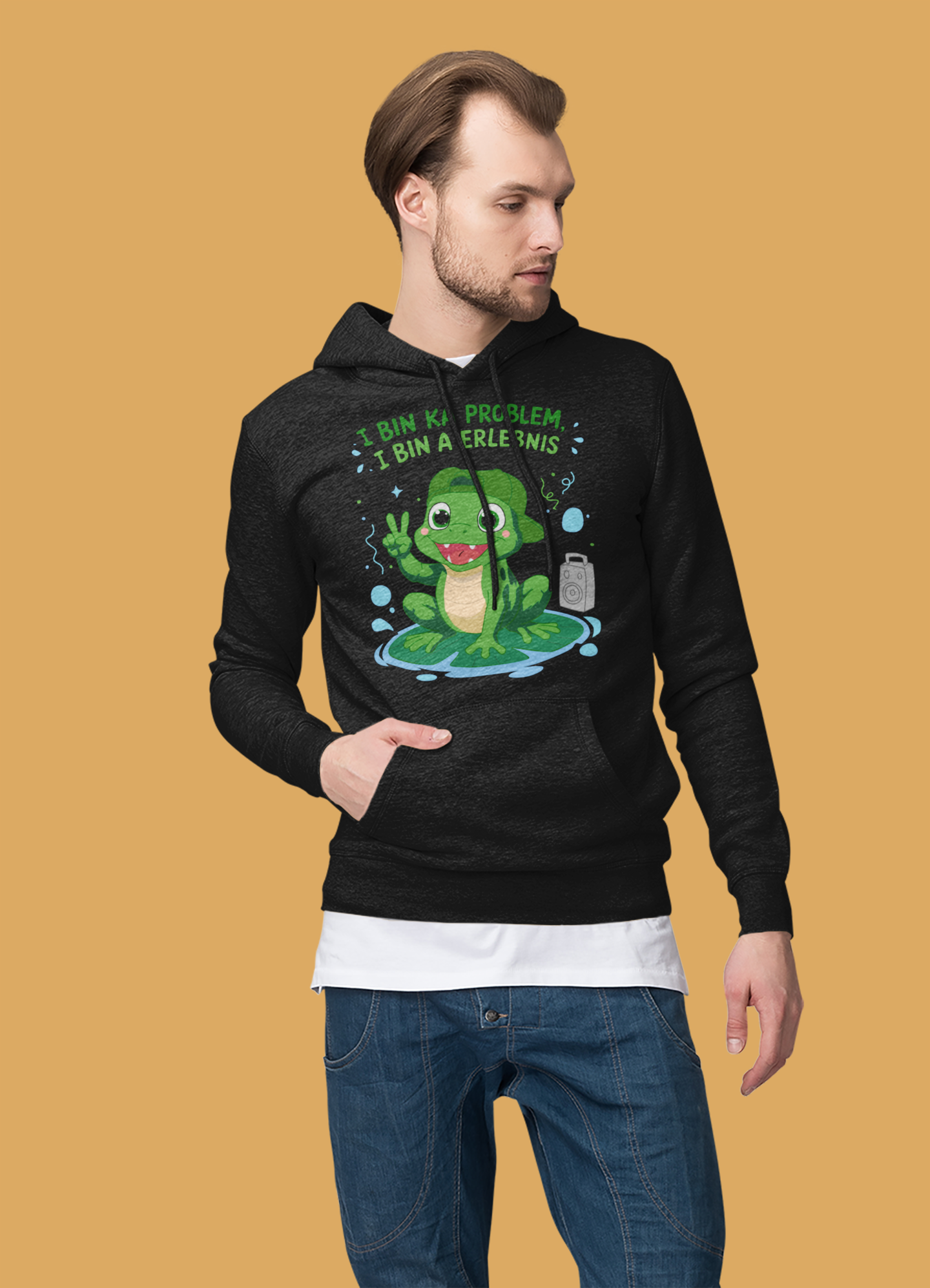 I bin ka Problem - Frosch - Hoodie Herren