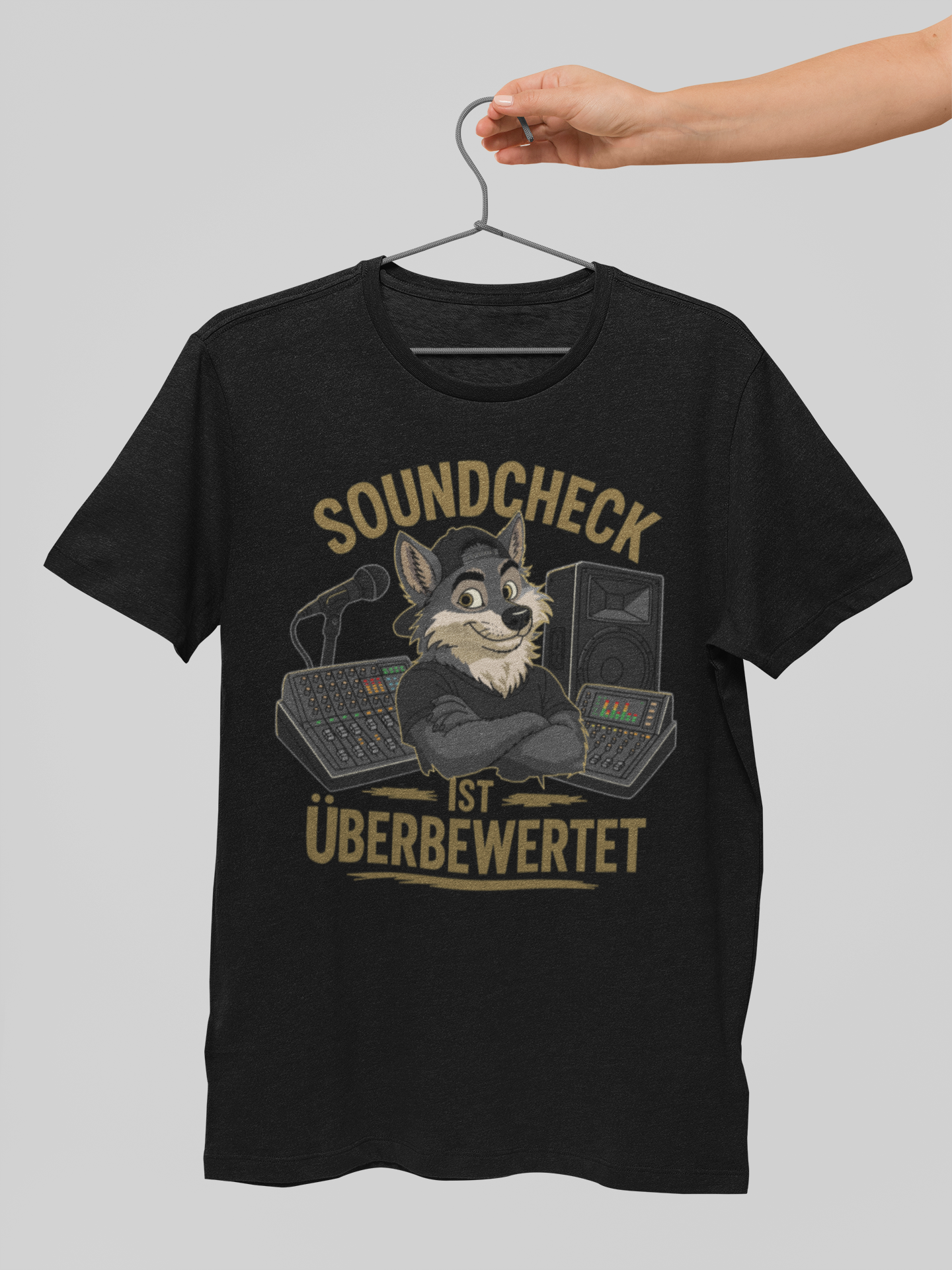 Soundcheck wird überbewertet | T-Shirt Herren Rundhals | Alpenyx