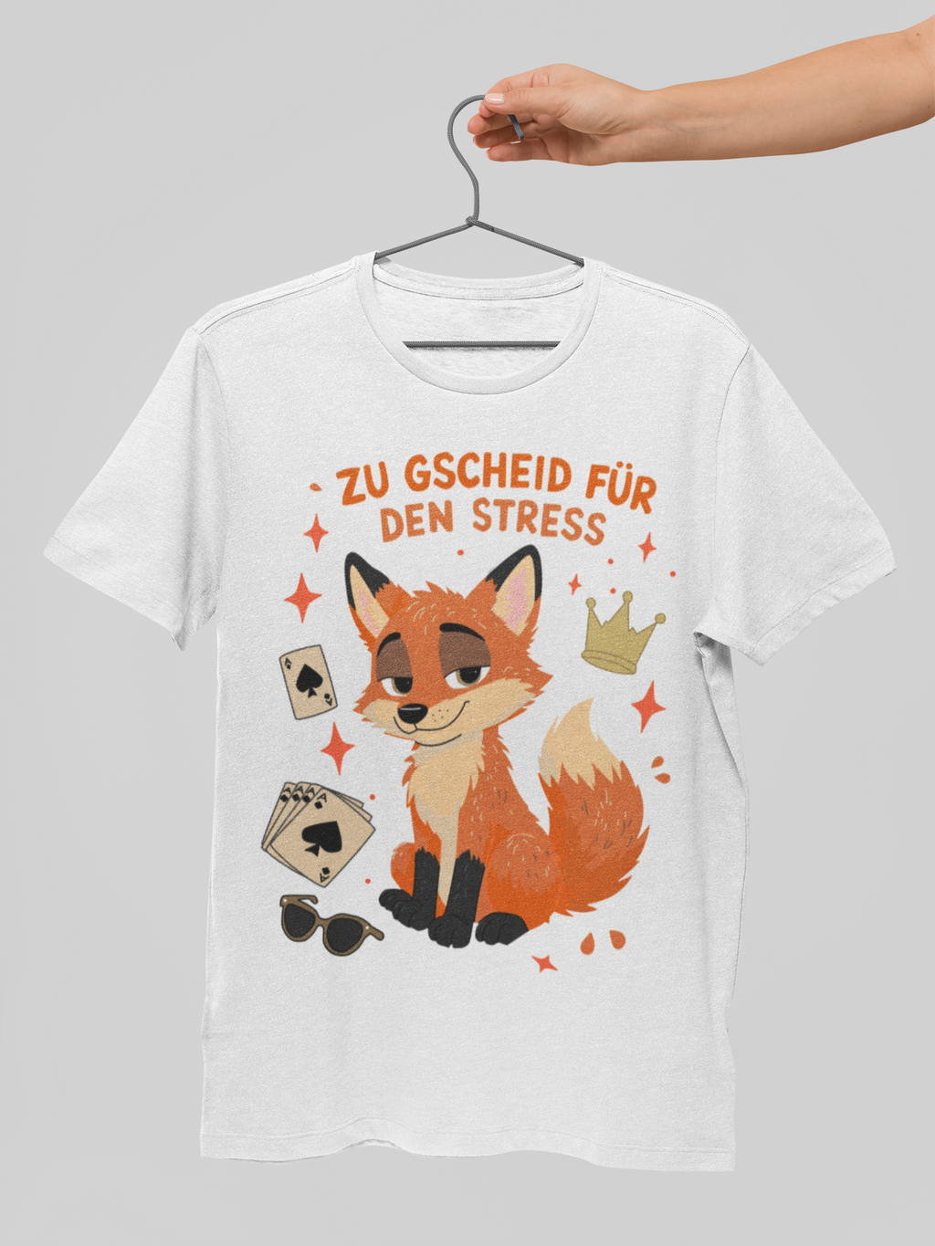 Schlaufuchs | T-Shirt Herren Rundhals | Alpenyx